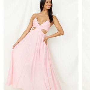 Hello Molly Blush Pink Maxi Dress